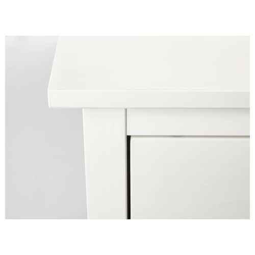 IKEA HEMNES Chest of 2 Drawers 54x66cm, White Stain