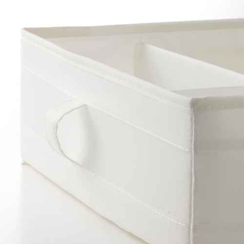 IKEA SKUBB Box with compartments 44x34x11cm White