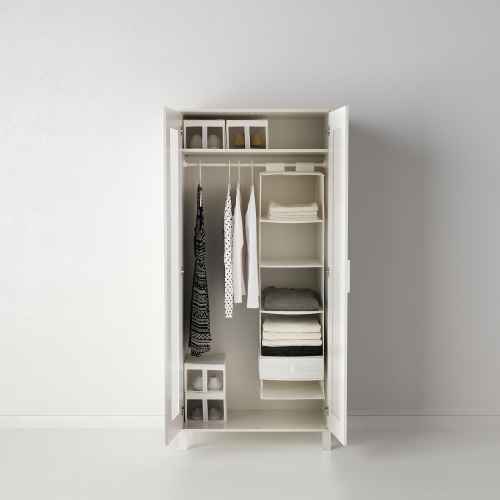 IKEA SKUBB Box with compartments 44x34x11cm White