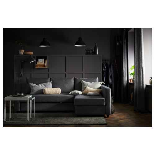 IKEA FRIHETEN Corner sofa-bed Skiftebo Dark Grey