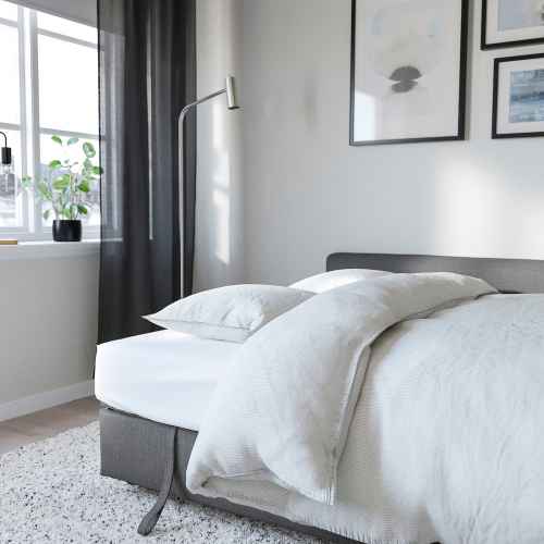 IKEA FRIHETEN Corner Sofa-bed with Storage 230x151x66cm, Skiftebo Dark Grey