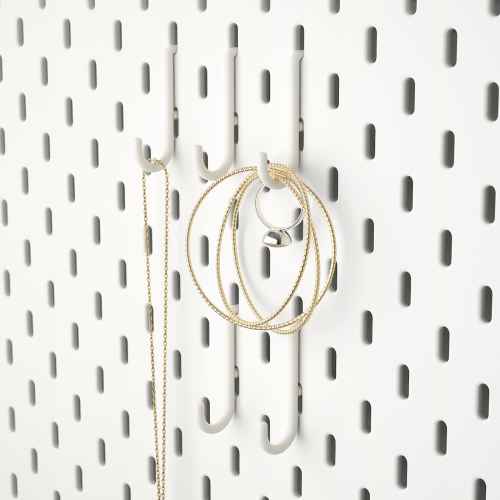 IKEA SKADIS Hook, White / 5 pack