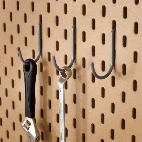 IKEA SKADIS Hook, Grey / 3 pack