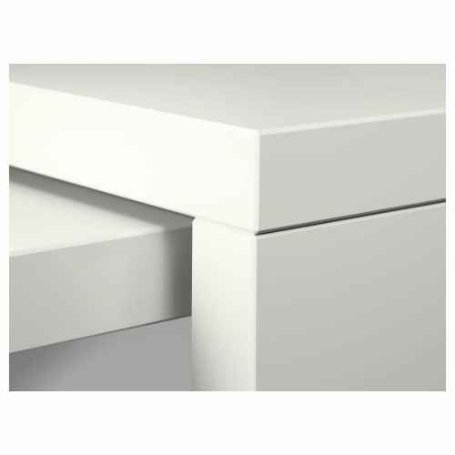 IKEA MALM Desk with pull-out panel 151x65cm White