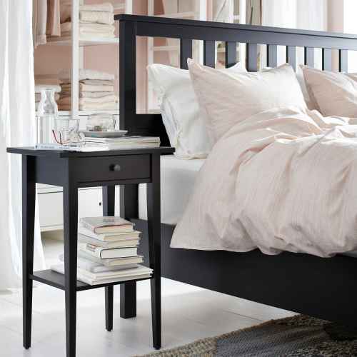 IKEA HEMNES Bedside table 46x35cm Black-brown