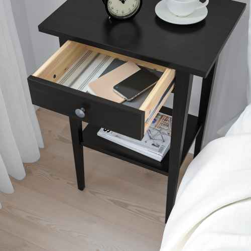 IKEA HEMNES Bedside table 46x35cm Black-brown