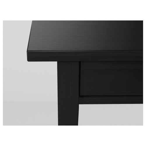 IKEA HEMNES Bedside Table 46x35cm, Black-brown