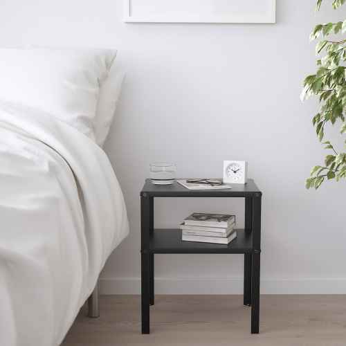 IKEA KNARREVIK Bedside table 37x28x45cm Black