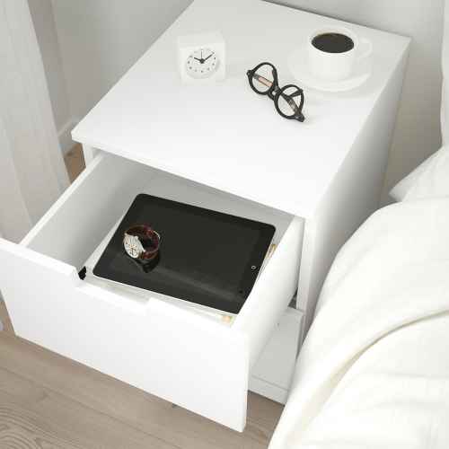 IKEA NORDLI Chest of 2 Drawers 40x54cm, White