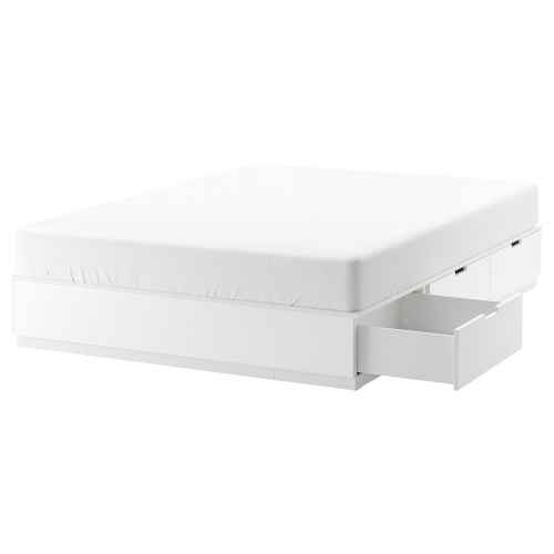 IKEA NORDLI Bed Frame with storage 160x200CM white