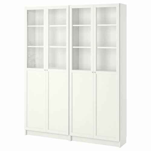 IKEA BILLY/OXBERG Bookcase 160x30x202cm, White