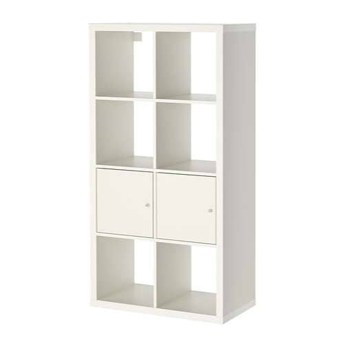 IKEA KALLAX Shelving Unit with Doors 77x39x147CM White