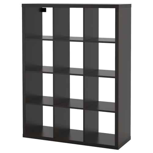 IKEA KALLAX Shelving Unit 112x147cm, Black-brown