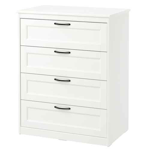 IKEA SONGESAND Chest of 4 Drawers 82x104CM White