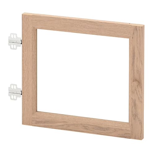 IKEA OXBERG Glass Door, 40x35cm, White Stained Oak Veneer