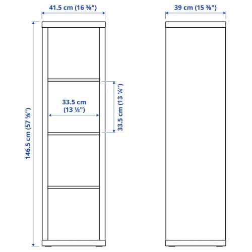 IKEA KALLAX Shelving Unit 42x147cm White