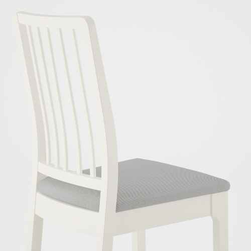 IKEA EKEDALEN Chair, White, Orrsta Light Grey