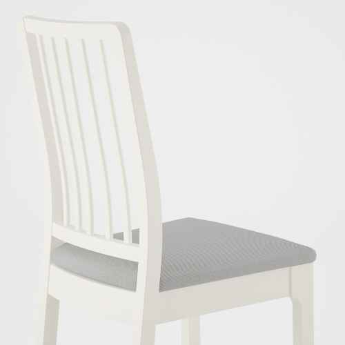 IKEA EKEDALEN Chair 45x39x95cm, White, Light Grey