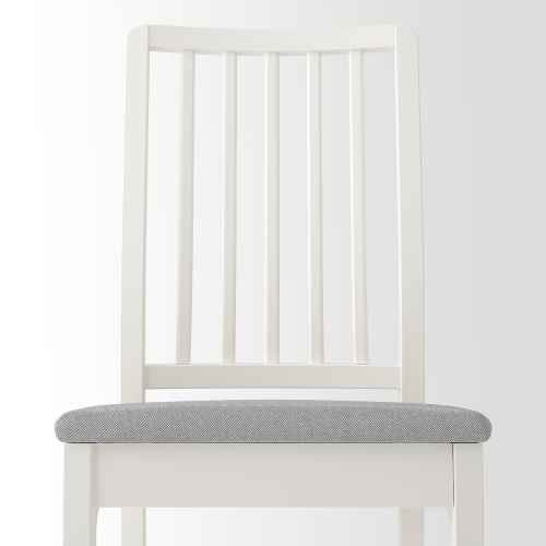 IKEA EKEDALEN Chair, White, Orrsta Light Grey