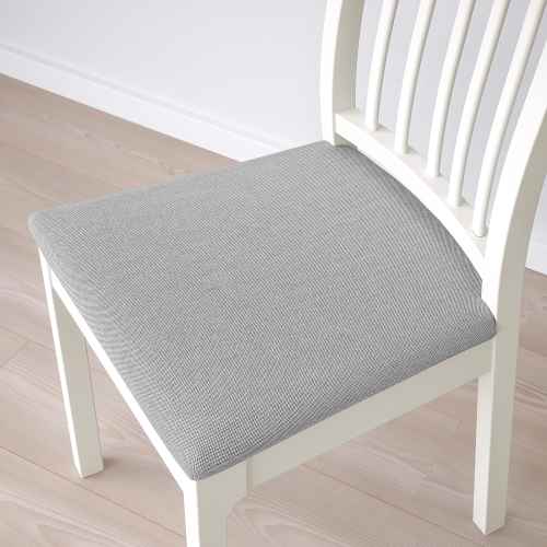 IKEA EKEDALEN Chair, White, Orrsta Light Grey