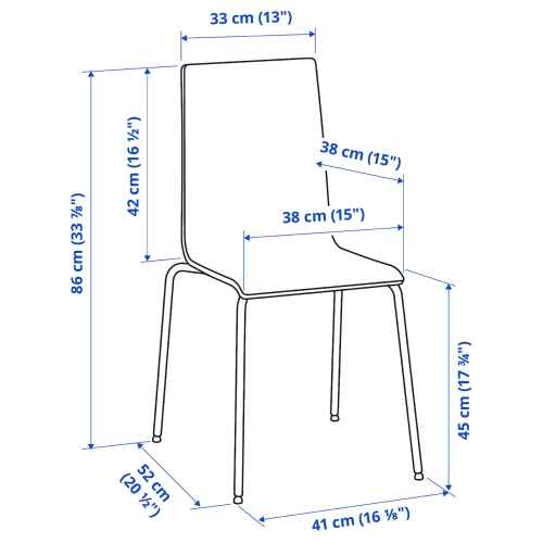 IKEA MARTIN Chair, black, black