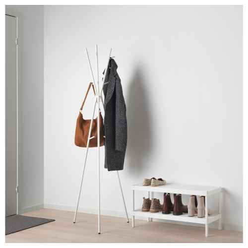 IKEA EKRAR 1 Hat and coat stand, white 169CM