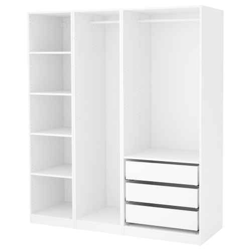 (Pax Part)IKEA PAX Wardrobe, White, 175x58x201 cm