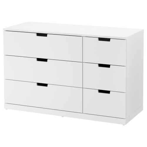 (Nordli Part)IKEA NORDLI Chest of 6 drawers 120x76cm White