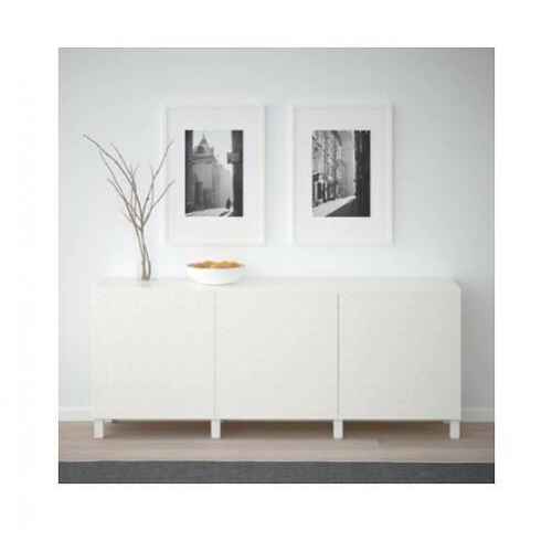 IKEA BESTA Storage combination with doors White, Vassviken/Stubbarp White