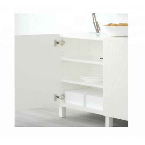 IKEA BESTA Storage combination with doors White, Vassviken/Stubbarp White