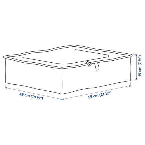 IKEA PARKLA Storage case 55x49x19 CM