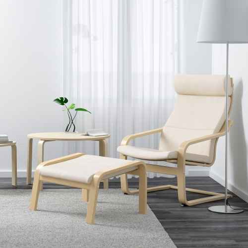 IKEA POANG Armchair, Birch veneer, Glose eggshell