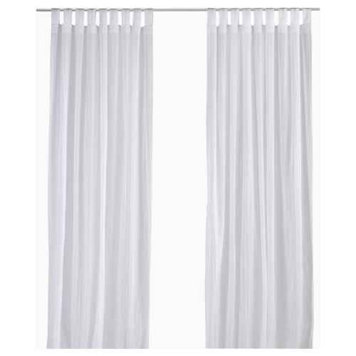 IKEA MATILDA Sheer Curtains 140x250CM WHITE