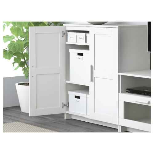 IKEA BRIMNES Cabinet with Doors 78x95cm, White