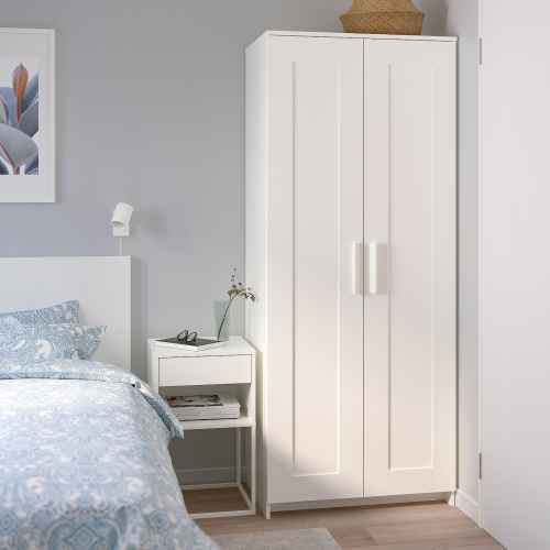 IKEA BRIMNES Wardrobe with 2 doors 78x190CM WHITE