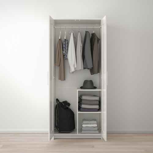 IKEA BRIMNES Wardrobe with 2 doors 78x190CM WHITE