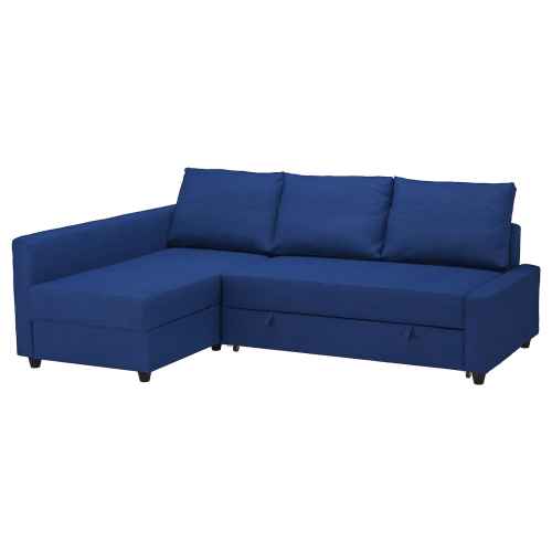 IKEA FRIHETEN Corner Sofa-Bed With Storage SKIFTEBO BLUE