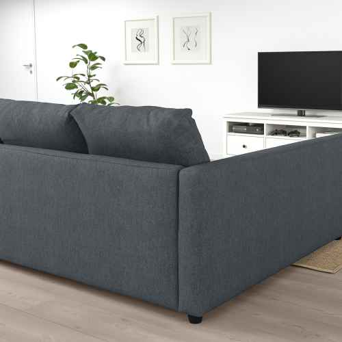 IKEA FRIHETEN Corner Sofa-bed with Storage 230x151x66cm, Hyllie Dark Grey