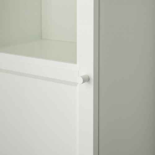 IKEA BILLY/OXBERG Bookcase with Panel/Glass Door 40x30x202cm, White, Glass