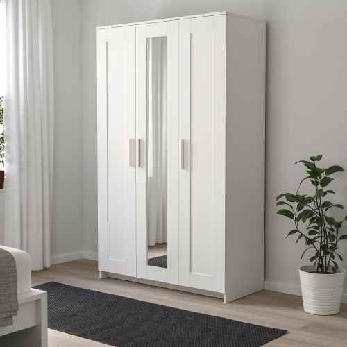 IKEA BRIMNES Wardrobe With 3 Doors 117x190CM WHITE