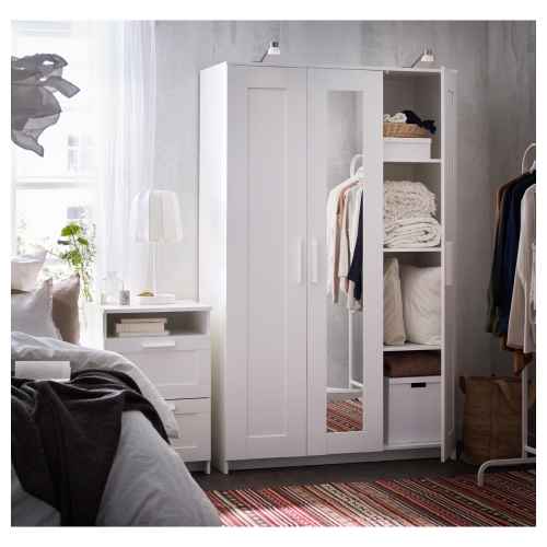 IKEA BRIMNES Wardrobe With 3 Doors 117x190CM WHITE