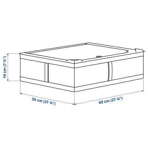 IKEA SKUBB Storage case 69x55x19CM WHITE