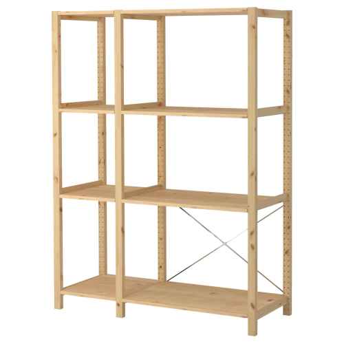 (Ivar Part)IKEA IVAR 2 Sections/Shelves 134x50x179CM PINE