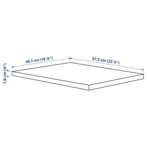 IKEA KOMPLEMENT Shelf 50x58CM White Stained Oak Effect