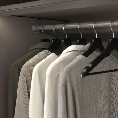 IKEA KOMPLEMENT Clothes Rail 100CM Dark Grey