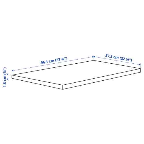 (Pax Part)IKEA KOMPLEMENT Shelf 100x58CM White Stained Oak Effect