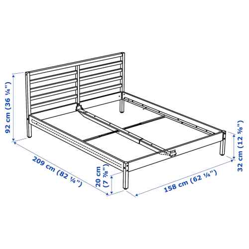 IKEA TARVA Bed frame 150x200CM PINELONESET