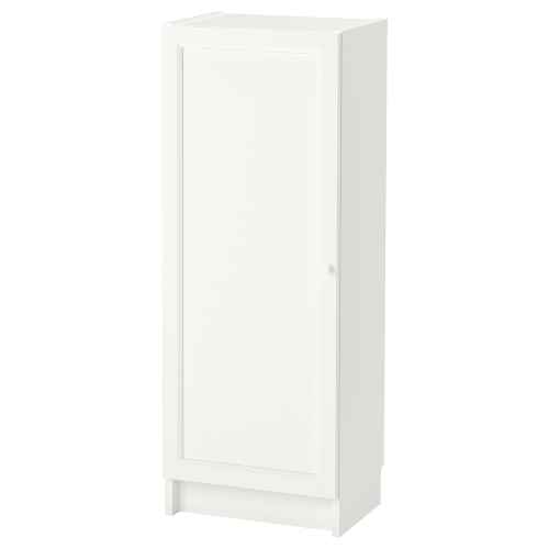 IKEA BILLY / OXBERG Bookcase With Door, 40x30x106CM, WHITE