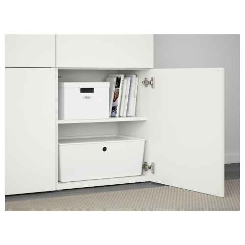 (Besta Part)IKEA BESTA Storage Ccombination With Doors 120 x 42 x 193 cm Lappviken White