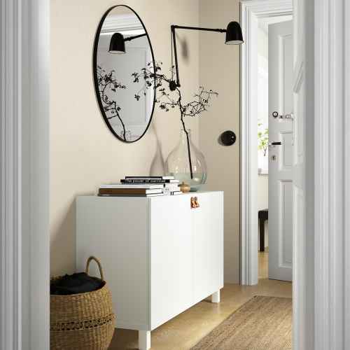 (Besta Part)IKEA BESTA Storage Combination with Doors 120 x 40 x 74 cm White/Lappviken White